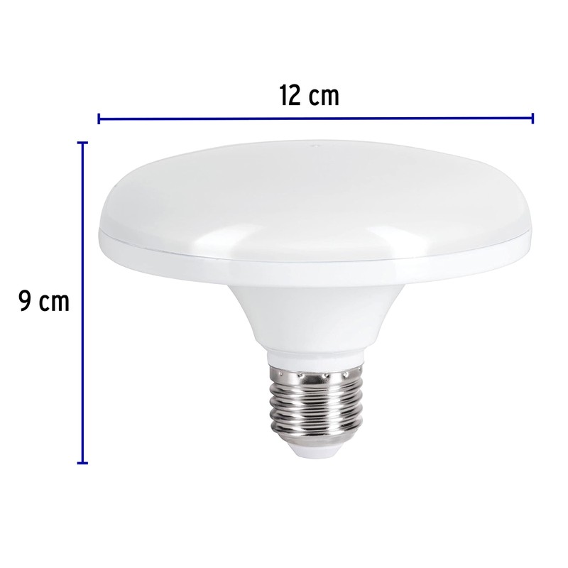 Volteck LEDCI-75F, Lámpara de LED tipo OVNI 12 W luz