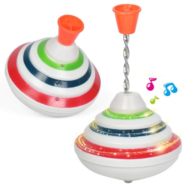 ISAKEN Music Gyro Toy, Gyro Toy with LED Shiny Toy,