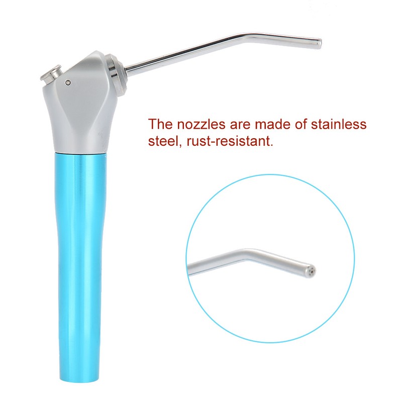 Dental Air Water Spray Triple 3-Way Dentist Syringe Handpiece (Blue)
