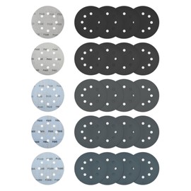 40 x Sanding Discs 125 mm with 8 Holes Grit 320/400/600/800/1000 | 125 mm Silicon Carbide Sanding Sheets for Angle Grinders and Random Orbital Sanders | High-Quality Abrasive Set