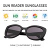 VITENZI Gafas de sol de gran tamaño para lectores de