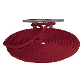Sea Dog 302110025RD-1 Double Braided Nylon Dock Line, 3/8" X 25', Red