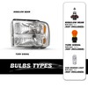 SOCKIR Headlight Assembly Compatible with 05 06 07 Ford F250