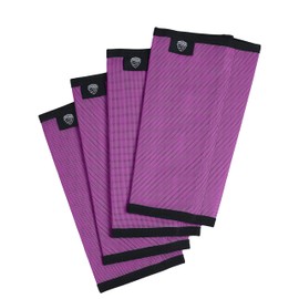 Steedvalor Horse Fly Boots Breathable Comfortable Loose-Fitting Fly Boots for Horses Reduce Stomping, Non-Slip Fly Boots for Horses Set of 4 Purple M