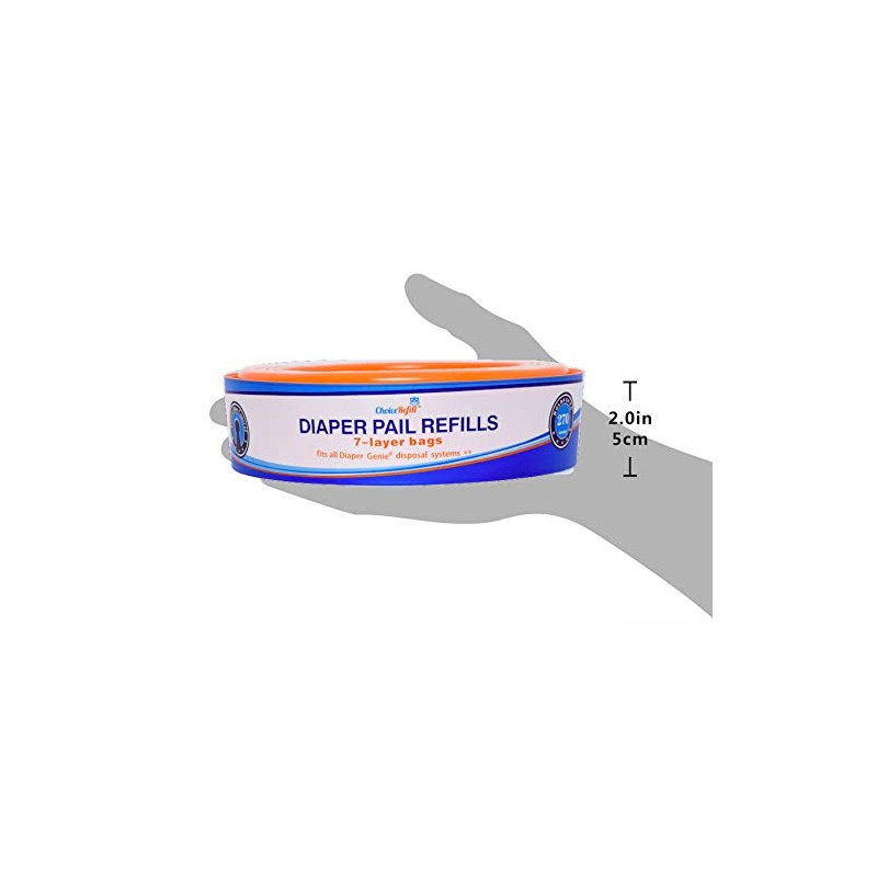 Compatible con cubos Diaper Genie, paquete de 4, 1080 unidades