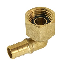 Supply Giant QGTM3434-OM 3/4'' Swivel Elbow x FIP DZR Brass Construction, Barb, Compatible w/PEX Pipe, Low-Cost Plumbing Connection System & Durability, 31