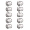 Probrico(10 Pack Round Satin Nickel Single Dummy Door Knobs, Individual