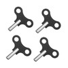 SHINEOFI 4pcs Clock Iron Keys for Clock Repair Durable Winding