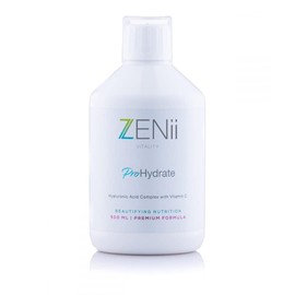 ZENii ProHydrate, Avanced Skin Hydrating Liquid Nutritional Supplement Made with Powerful Hyaluronic Acid and Vitamin C, Silica, Vegan and Gluten-Free, 500 ML