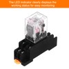 MECCANIXITY 10Pcs AC 110V Electromagnetic Power Relay, 8-Pin 5A Power
