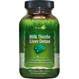 Irwin Naturals Milk Thistle Liver Detox Salud Del Higado Sabor Sin sabor