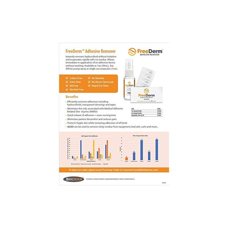 FreeDerm Adhesive Remover 3oz