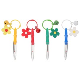 EXCEART 4Pcs Seam Ripper Tools Keychain Key Rings Stitch Rippers Embroidery Tool Sowing Essentials Cross-Stitch Sewing Remover Light Sewing Thread Scarifier Key Chain Stainless Steel