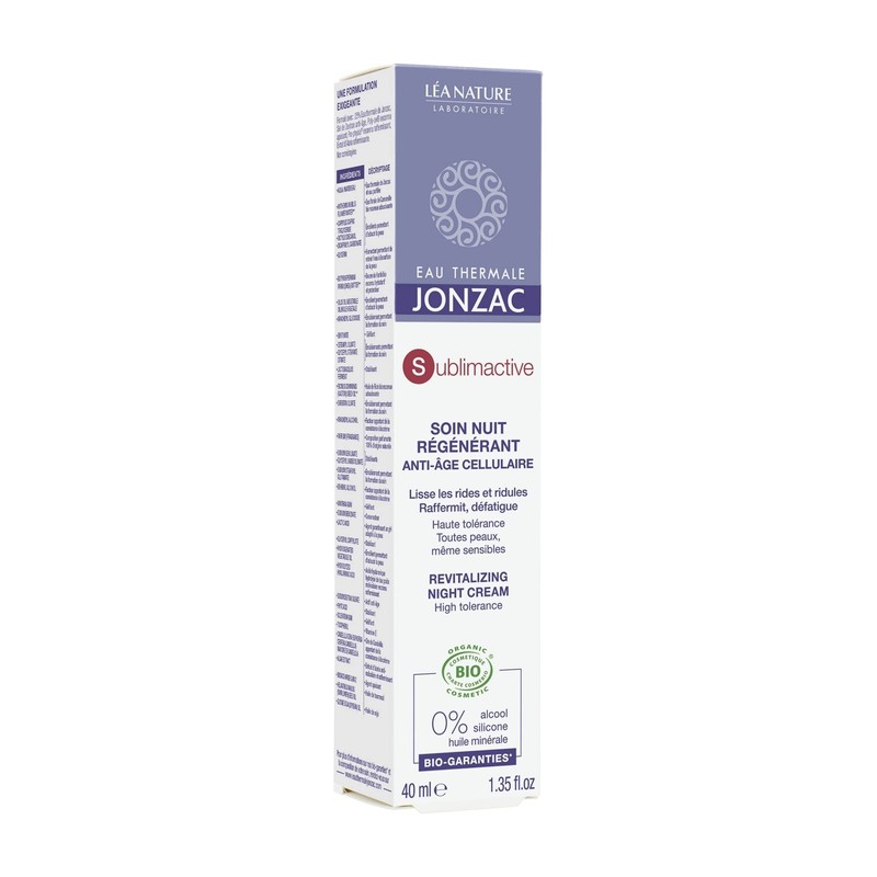 Eau Thermale Jonzac Organic Cosmetic Sublimactive Cellular Anti-Ageing Night Cream