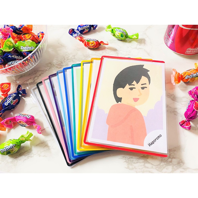 Hagoromo No. 82165 Pressed Color L-format Photo Case, 5 Pieces,