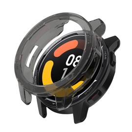 Watch Face Cover Compatible with Xiaomi Mi Watch Color 2/Watch S1 Active Smartwatch Case Accessories (No Screen Protector) Protective Cover for Mi Watch Color 2 (Black)