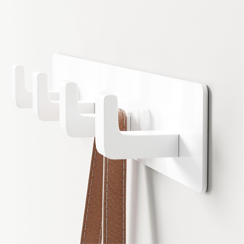 GWAAZXGZ White Coat Rack Wall Mount - 12.5 inch Modern