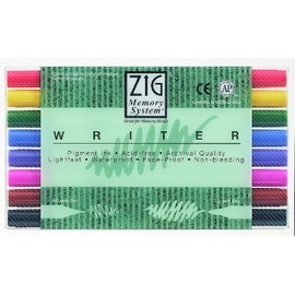Zig Memory System Writer Dual-Tip Markers, Multicolor, 8-Pack