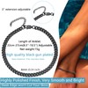 Prosteel Foot Jewelry for Women Girls Black Cuban Link Anklet