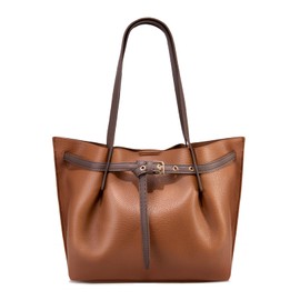 Montana West Tote Bag for Women Hobo Purses and Handbags with Belted Detailing Gift MWC-566CF-BR