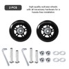 Joyangy 75 x 24mm Luggage Wheels Replacement, 2Pcs Rubber Suitcase