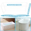 12PCS Disposable Bathtub Cover Liner, ANTFEES Large Bathtub Lining Plastic