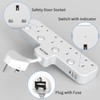 Mscien Mscien Multi Plug Extension Socket with USB, 4 Way