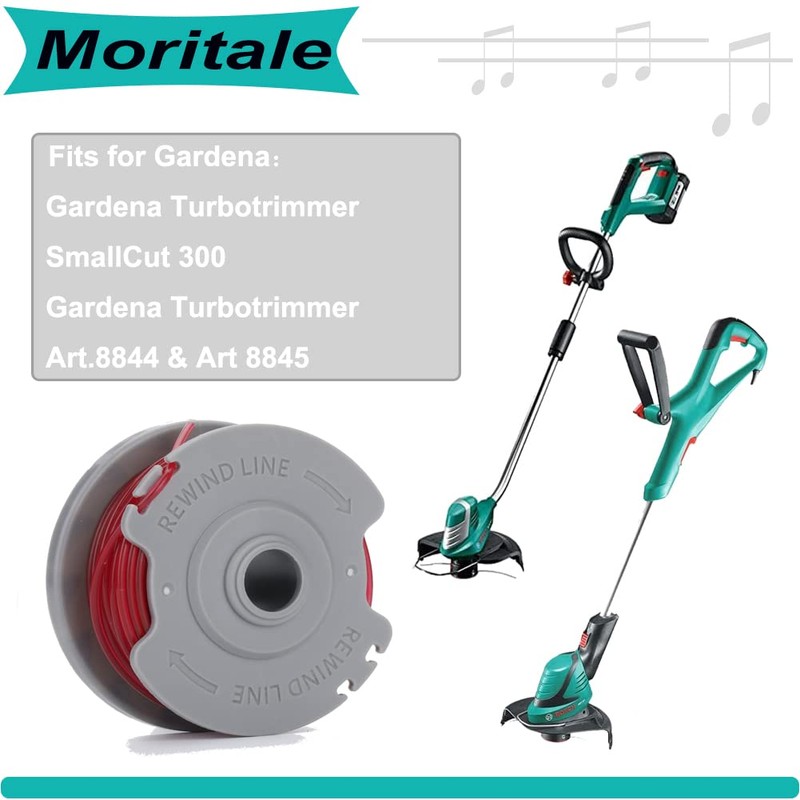 Moritale Thread Spools for Gardena 5306-20 Art 8844 8845 TurboTrimmer