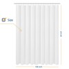 N&Y HOME Extra Wide Extra Long Fabric Shower Curtain Liner