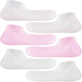 CALLARON Calcetines Hidratantes De Silicona Para Pies 3 Pares Fundas De Pedicura Antisecado Cubierta De Gel Para Spa En Casa Viajes Y Cuidado De La Piel