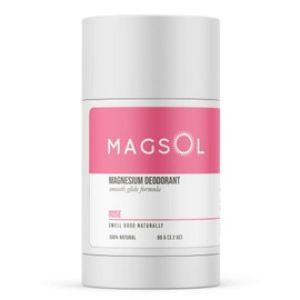 MagSol Organics MAGSOL Organics Natural Deodorant for Women - Aluminum Free Deodorant for Women, Rose, 3.2 oz