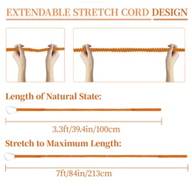 IHLOOTD Kayak Paddle Lead Orange Canoe Paddle Lead Paddles Safety Lead Floating Paddle Lead Kayak Paddle Accessories Paddle Losing Prevent for Kayak, Canoe, Boat