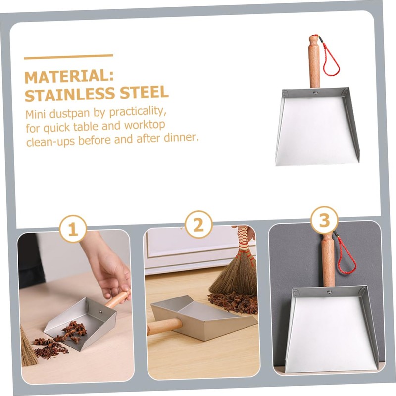 Healeved Dustpan Upright Dustpan Heavy Duty Dustpan Mini Dustpan Desktop