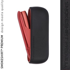 [12 Colours] Premium Protective Case Compatible with IQOS 3 DUO Accessory Charger Elegant Case Protection Against Scratches and Damage, Black