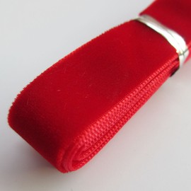 Chenkou Craft - Cinta de terciopelo, terciopelo, granel, 15mm, 1