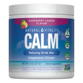 Natural Vitality Calm Magnesio Bebidas Antiestrés 226g Sabor frambuesa limón
