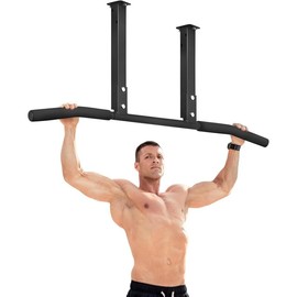 Pull Up Bar, Chin Up Bars Ceiling Mount by Ultimate Body Press, Workout for Home Gym, Beam, Crossfit - Heavy-Duty, Foam Grip, Easy installation - Style: B. Ceiling Mount & Wall Mount Pull Up Bar