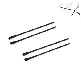 Eyeglass End Tips Ear Sock Pieces Silicone Eyewear Anti-Slip Comfort Replacement Round Sleeve for Thin Long Metal Glasses Legs (1.4mm）