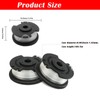 6pcs 0.065" 17ft Replacement Trimmer Spool Compatible with Hyper Tough,Weed