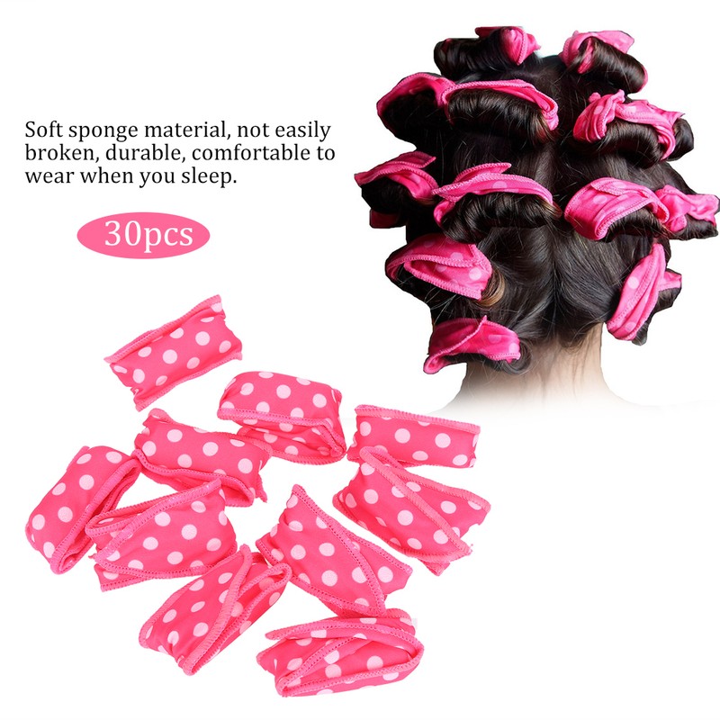 Night Sleep Foam Hair Curler Rollers Hair Rollers DIY Sponge
