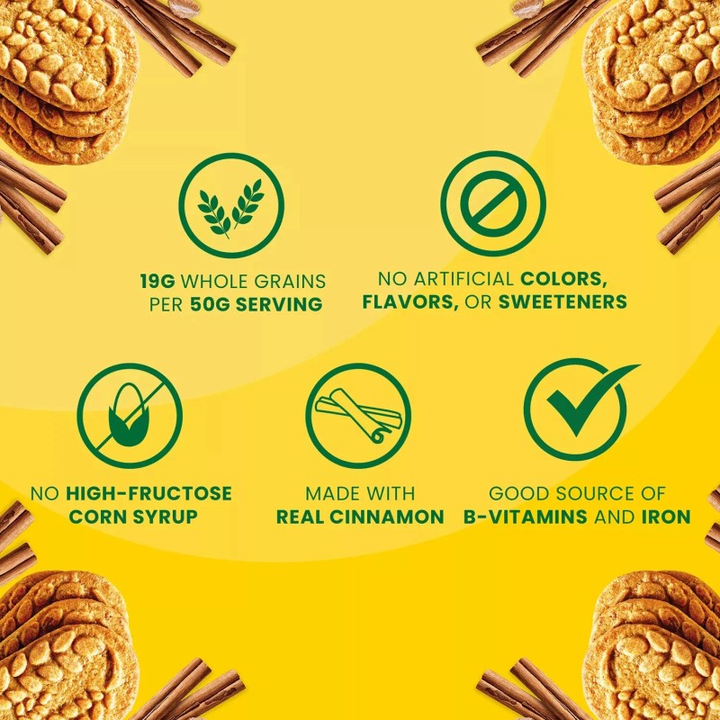 belVita Cinnamon Brown Sugar Breakfast Biscuits 25 Packs 4 Biscuits