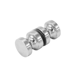 CKB Shower Glass Door Knob, Double Sided Pull Handle for 5/16"~1/2" Glass, Stainless Steel with Polished Chrome Surface Shower Door Handle