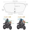 HENGTUAOTO Motorcycle Screen Spoiler Air Deflector Windshield Adjustable Transparent