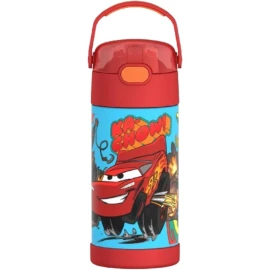 THERMOS FUNTAINER Water Bottle with Straw - 12 Ounce - Kids Stainless Steel Vac