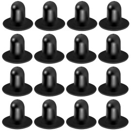 Glooglitter 16 Pcs Swimming Pool Plug for Above Ground Replacement Pool Pump Strainer Hole Plug Pool Filter Stopper Plug, Wall Plug Pool Drain Plug Compatible with Intex (Black)