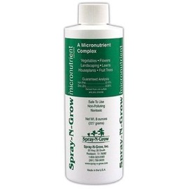 Zukool Spray-N-Gro 8oz - All Natural Micro Nutrient Vitamins Foliar Spray N Gro Grow