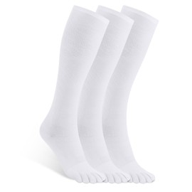 TikMox Compression Calf Toe Socks, Five Finger Elastic Socks, Moisture-Wicking & Breathable, Varicose Veins Prevention for Men & Women