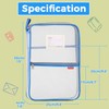 A4 Document Bag Mesh Travel Bag File Pockets Zipper Nylon