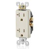 Leviton 20 Amp Decora Tamper-Resistant Duplex Electrical Wall Outlet, T5825,