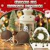 36 PCS Brown Velvet Christmas Balls Ornaments Mini Christmas Balls
